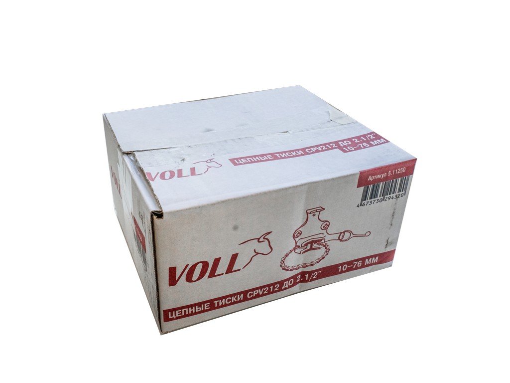 Цепные тиски VOLL CPV212 до 2.1/2", 10-76 мм